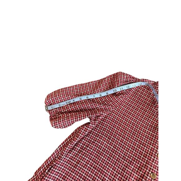J.Crew‎ Pink Brushed Flannel Heritage Plaid Goblincore Popover Dress Small - Picture 11 of 12